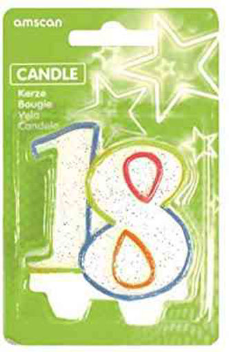 Picture of CANDLE NUMBER 18 8CMX6.5CM